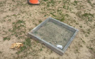 It doesn’t look like much, but this turtle nest protector is a game changer for future hatchlings who have a one percent survival rate in the wild. (Photo provided by Lauren Jones)
