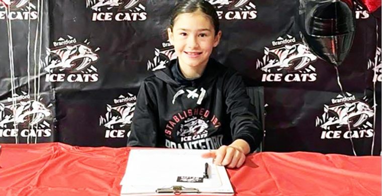 Six Nations own Yonteserontyes Brant-Gamble has signed withe Brantford Ice Cats U11 Rep “A” for the 2025-2026 season.
