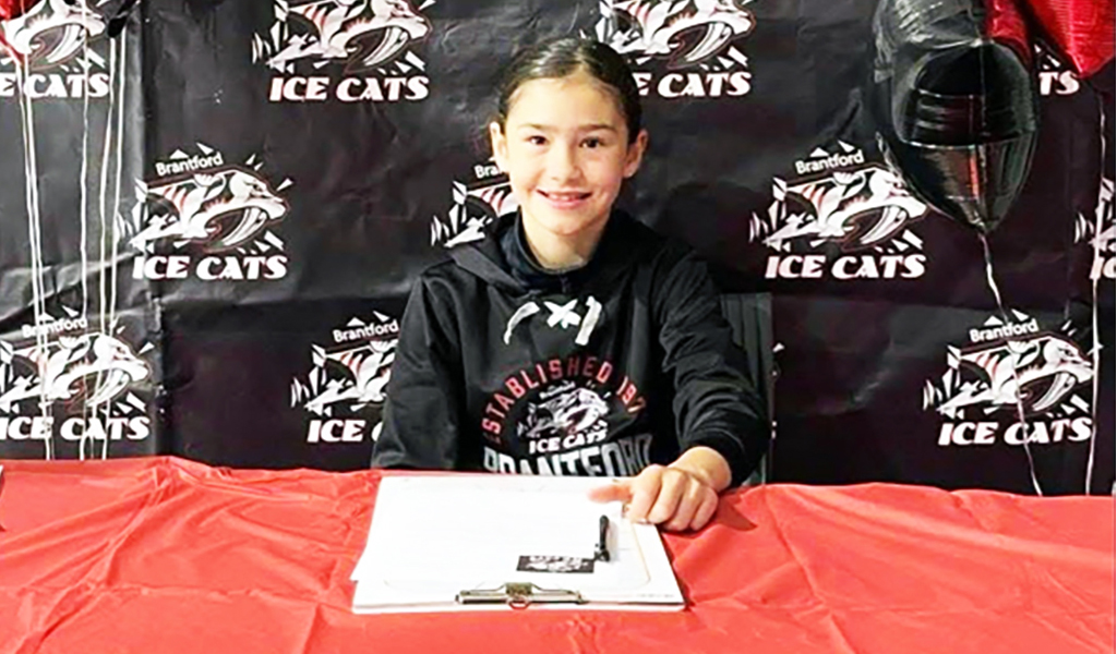 Six Nations own Yonteserontyes Brant-Gamble has signed withe Brantford Ice Cats U11 Rep “A” for the 2025-2026 season.