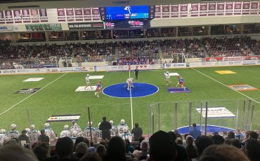 The Peterborough Lakers managed to take Game 4 of their MSL championship series against the visiting Six Nations Chiefs on Saturday. The Chiefs lead the best-of-series 3-1. Photo by Sam Laskaris.