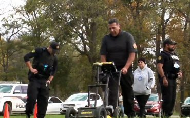 Ground search at the former Mohawk Institute Residential School began Nov. 09, 2021.