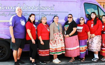 Ganohkwasra Family Assault Support Services and its Deyetiyenyadoha program held a walk-through vigil, this past weekend. (Photos by Carly McHugh)