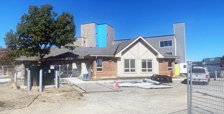 Six Nations social services building completion pushed to December. (Photo by Jim C. Powless)