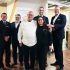 Coun. Richard Carpenter, Mayor David Bailey, Andrew Trevor, Alma Arguello, Parliamentary assistant Matthew Rae and MPP Will Bouma celebrate Ontario’s $4.8 million investment in Brantford Native Housing’s upcoming supportive housing project.