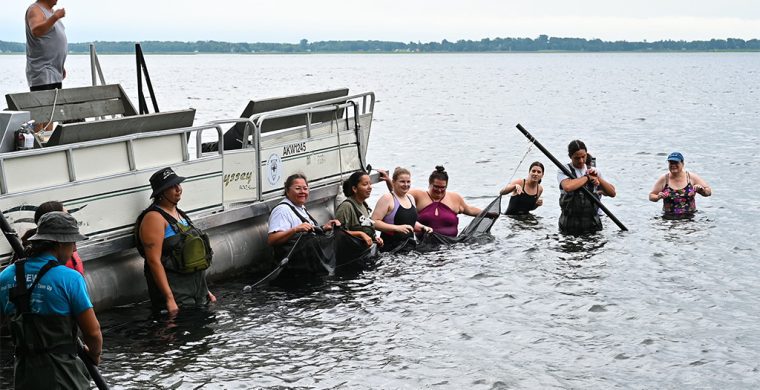 It may have been tagged an Indigenous land-based learning camp but Gamache and his Actua colleagues also took to the water at the camp in Akwesasne, Ont.,