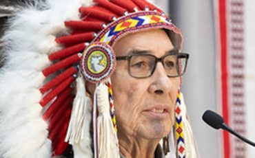 Dr. Wilton Littlechild delivered the opening address at Hockey Canada’s Beyond The Boards summit in Toronto.