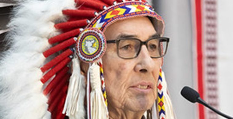 Dr. Wilton Littlechild delivered the opening address at Hockey Canada’s Beyond The Boards summit in Toronto.