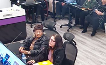 Nancy Porter and Jan Longboat speak to Six Nations Elected Council