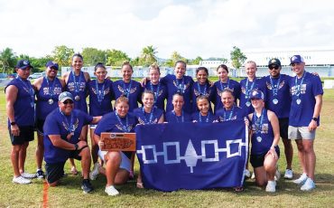 The Haudenosaunee Nationals women’s lacrosse squad won the gold medal in its division at a Puerto Rico tournament. Photo courtesy Haudenosaunee Nationals.