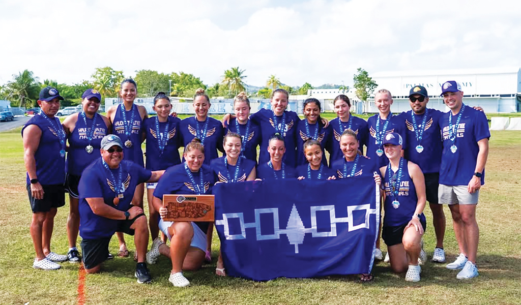 The Haudenosaunee Nationals women’s lacrosse squad won the gold medal in its division at a Puerto Rico tournament. Photo courtesy Haudenosaunee Nationals.
