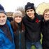 Photo by Xavier Kataquapit Mike McGrath on his many visits to Hagersville, Ontario to see his sister and her two grandchildren. From L-R are: Mike McGrath, Brynn Vokes, Jack Vokes and Mike’s sister Patty Bradley.