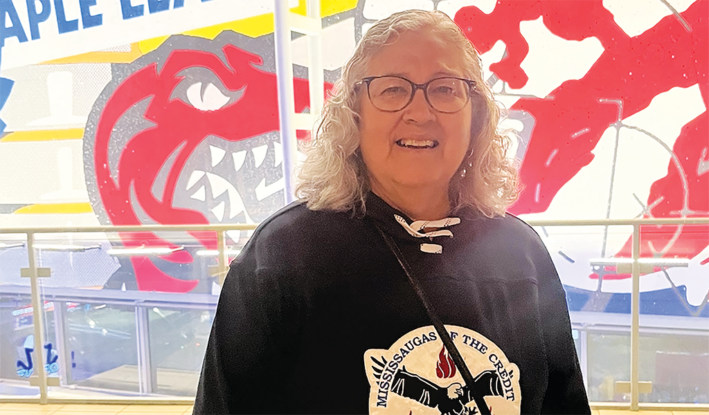 MCFN Chief delivers welcome at Maple Leafs’ Indigenous Celebration Game