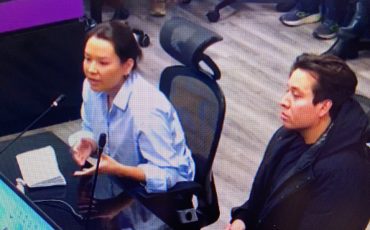 Dominique Bomberry, Youth Council coordinator and former Elected Chief Mark Hill appeared at SNEC.