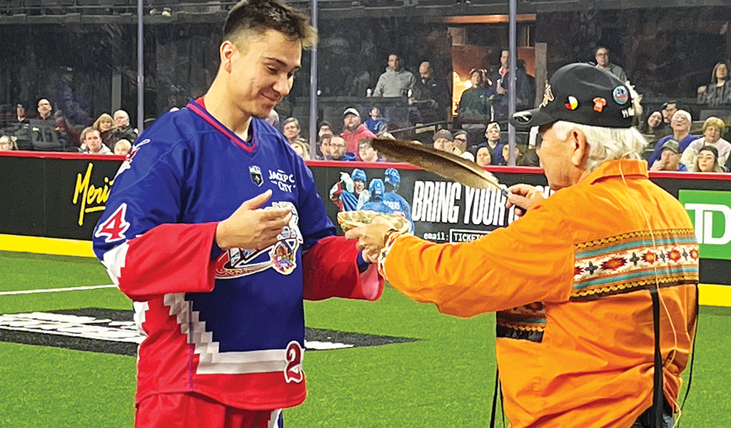 Six Nations member represents Toronto Rock at Indigenous Heritage Night