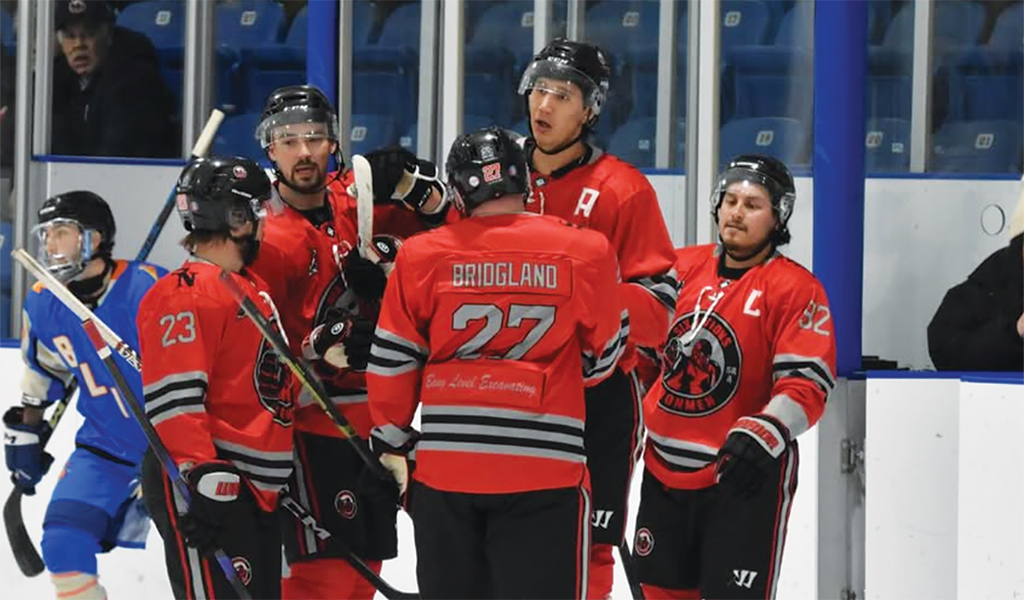 Six Nations Ironmen were downed 7-5 Sunday at the Six Nations Sports & Cultural Memorial Centre.