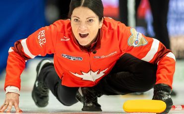 Kerri Einarson skipped her team to victory in The Scotties championship final on Sunday. (Photo by Curling Canada/Andrew Klaver.)