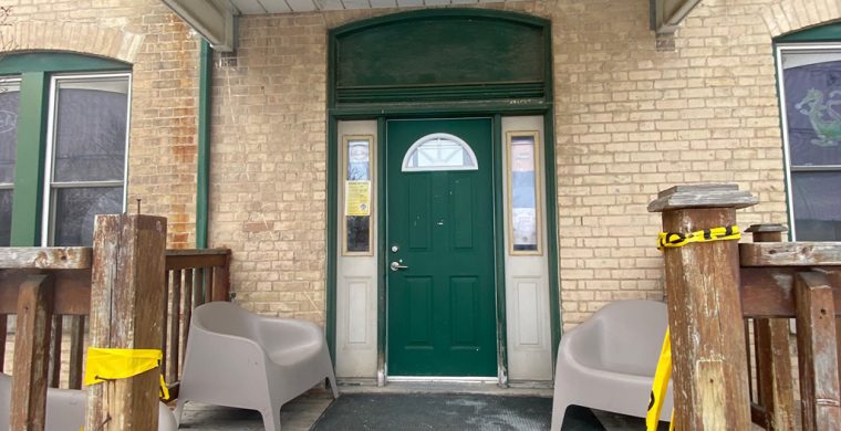 Six Nations Elected Council shut down the library without notice last week. (Photo by Jim C. Powless)