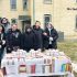 Six Nations librarian, Feather Maracle (second from left) , along with staff and supporters like Dakota Brant (right) marked the public library’s 60th anniversary outside the now closed building. (Photos by Alex Murray)