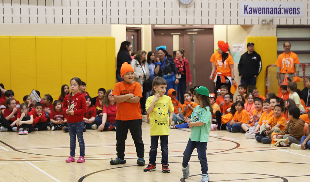OMSK Elementary School marks Indigenous Languages Day with a Language Olympics