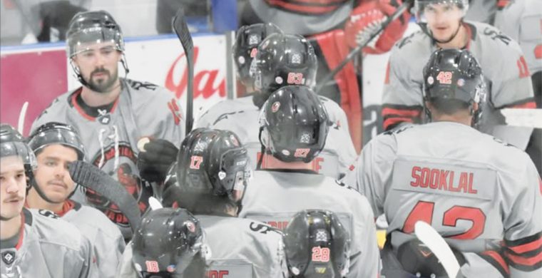 The Six Nations Ironmen won their Sunday match, evening their conference championship series with the Alvinston Killer Bees. Photo by Honee Anderson.