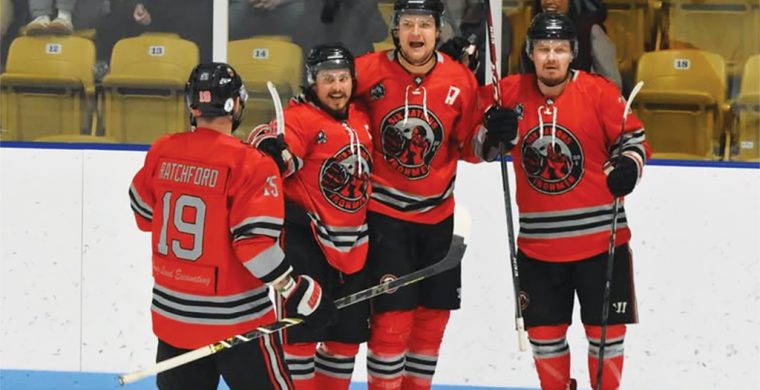 The Six Nations Ironmen, who participated in the Northern Premier Hockey League this season, are now preparing for The Freddy tournament in Saskatoon next month. Photo by Honee Anderson.