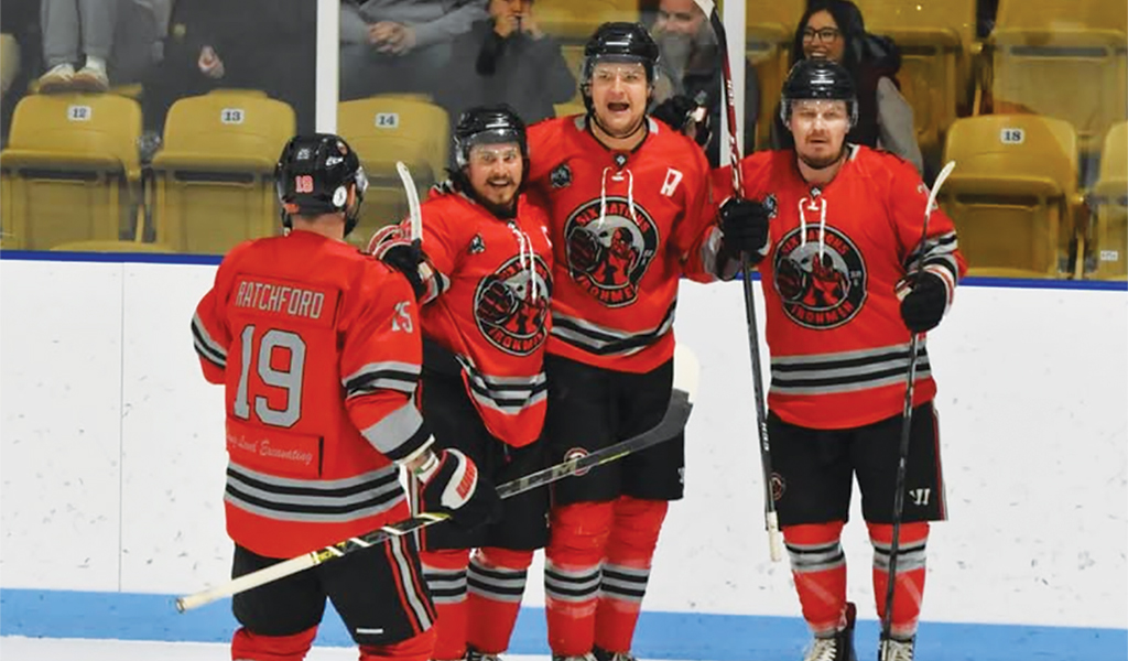 The Six Nations Ironmen, who participated in the Northern Premier Hockey League this season, are now preparing for The Freddy tournament in Saskatoon next month. Photo by Honee Anderson.