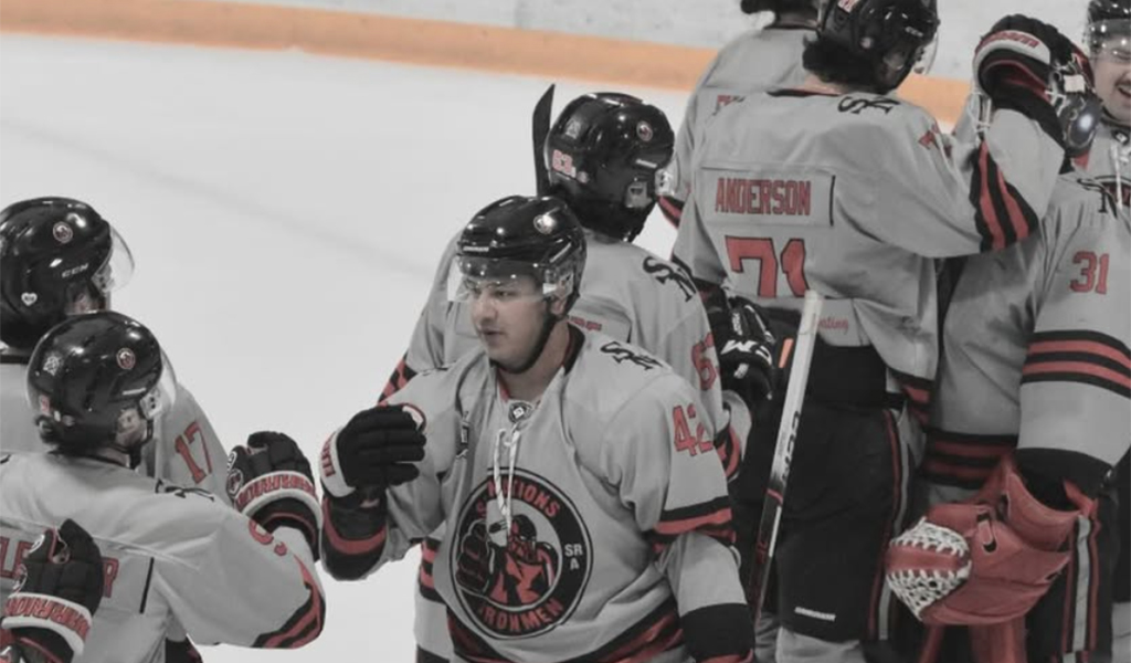 It wasn’t the final result they wanted but the Six Nations Ironmen were able to celebrate making it to the NPHL’s Western Conference finals this season. Photo by Honee Anderson. (Supplied Photo)