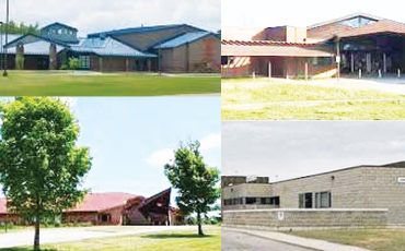 Six Nations federal schools - OMSK, Jamieson Elementary, J.C Hill, Emily General Elementary schools, and I.L. Thomas schools.