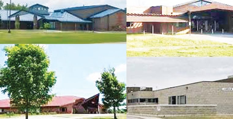 Six Nations federal schools - OMSK, Jamieson Elementary, J.C Hill, Emily General Elementary schools, and I.L. Thomas schools.