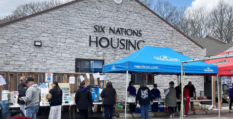 Six Nations Band Administration offices held open houses and barbecues last week kicking off the annual community awareness week events that continue through the month. (TIN photo)
