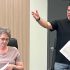 CEO Matt Jamieson answers questions during the newly named Six Nation Group audit as chairperson Rachel Martin listens. (Photos by Alex Murray)
