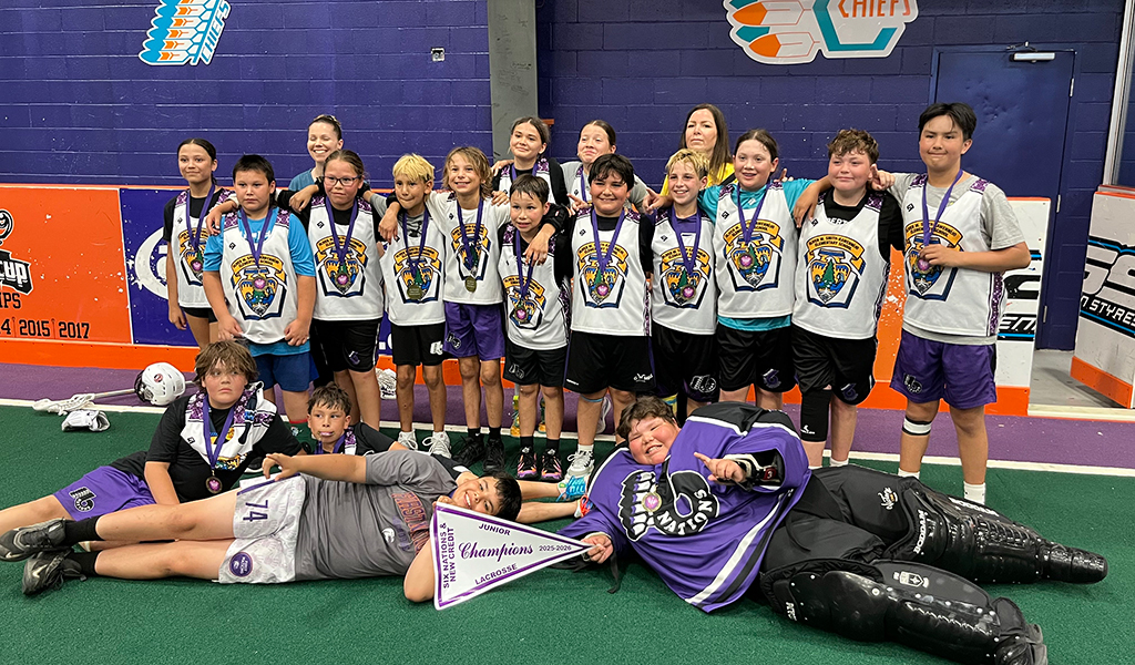 OMSK’s junior lacrosse team celebrated their undefeated championship run at this year’s Six Nations School Lacrosse Tourney at ILA!