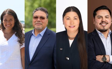 New board members Dominique Bomberry, Darryl Hill, Jaimie Lickers, Rhode Thomas