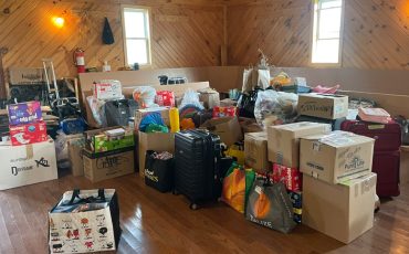 Six Nations donations gathered over the weekend were sent to communities hit by fire. (Photo by Kaya Nomee-Maracle).