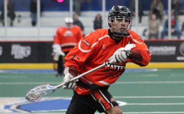 Wes Whitlow, a member of the Six Nations Snipers, has been named as the MVP of the Arena Lacrosse League for the 2025-26 campaign. (Photo by Jennifer McNeil.)