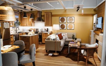 An Indigenous designed kitchen space.