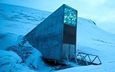 The Svalbard Global Seed Vault outside Longyearbyen on Svalbard, Norway, has the capacity to hold 4.5m crop varieties. (Photograph: Heiko Junge/EPA)