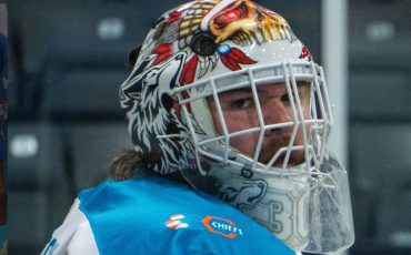 Goaltender Doug Jamieson and his Six Nations teammates are battling the Peterborough Lakers in this year’s MSL final. (Photo by Darryl Smart)