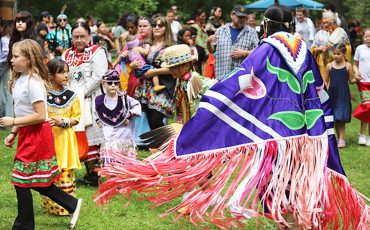 Mississaugas of Credit First Nation’s annual Pow Wow drew a crowd, come rain or sunshine, at “The Grove” pow wow grounds. (Photos by Jim C. Powless)