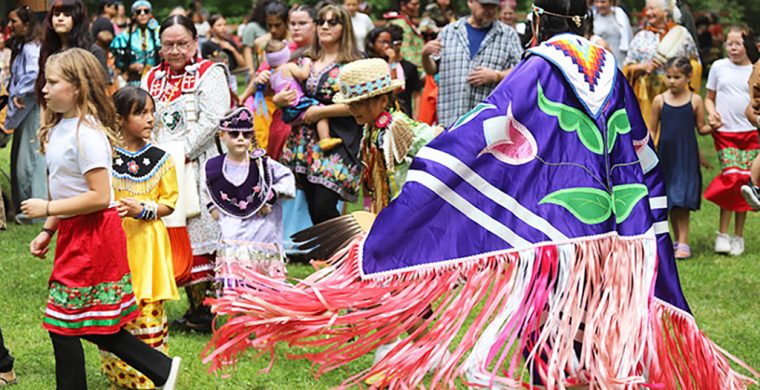 Mississaugas of Credit First Nation’s annual Pow Wow drew a crowd, come rain or sunshine, at “The Grove” pow wow grounds. (Photos by Jim C. Powless)
