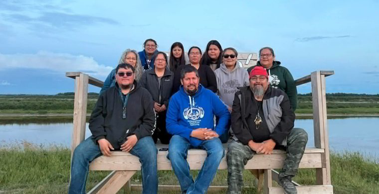 (Photo provided by Joseph Kataquapit) The Kattawapiskak Keekehwin Gathering committee are a dedicated group of volunteer community members who worked throughout the year to organize the 2026 event which was held from August 2 to 8, 2026. In back L-R are: Linda Kataquapit, Anna Keboke, Flora Iahtail, Lydia Linklater, Fiona Spence, Markiesha Sutherland, RoseAnne Sutherland and Jenny Hookimaw. In front L-R are: Xavier Rose, Joseph (Joojep) Kataquapit and Christopher Kataquapit.