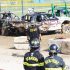The annual Six Nations Fall Fair brought out the crowds including Six Nations Firefighters to help keep audiences safe during events like the popular chariot races. (Photos by Jim C. Powless)