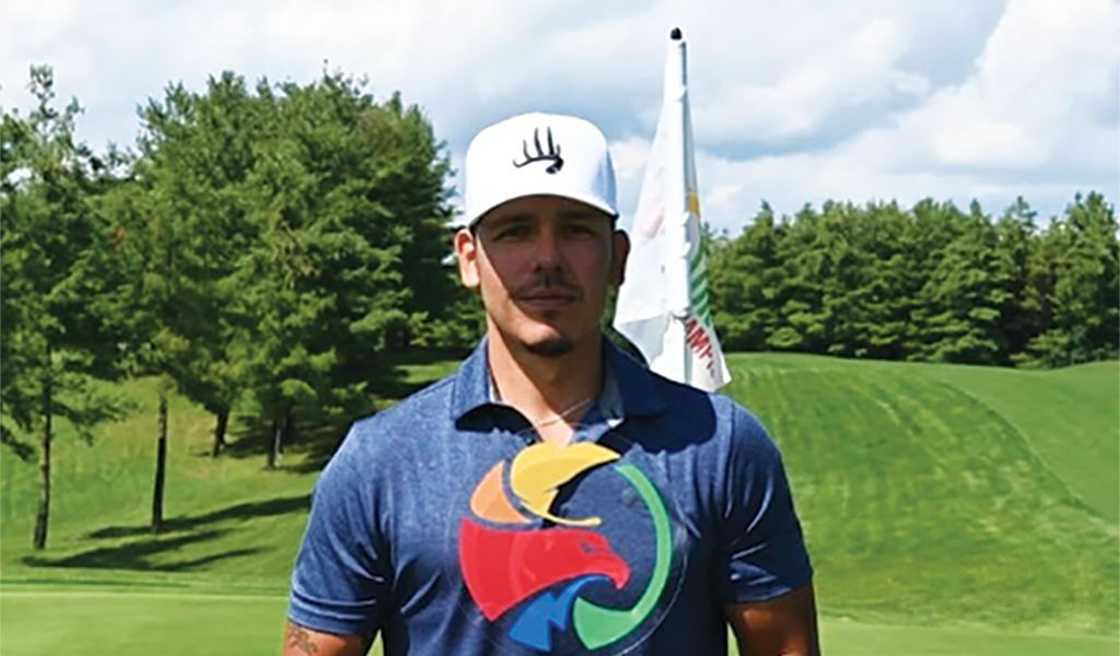 Six Nations member John Monture Jr. has now won the Ontario Indigenous golf tournament three times. (Photo courtesy John Monture Jr.)