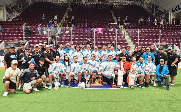 The Six Nations Chiefs won the MSL title on Sunday in Peterborough and will host this year’s Mann Cup series. (Photo courtesy MSL.)