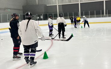 The Six Nations Stars held their first on-ice session for the upcoming season in late August. (Photo courtesy Six Nations Stars.)