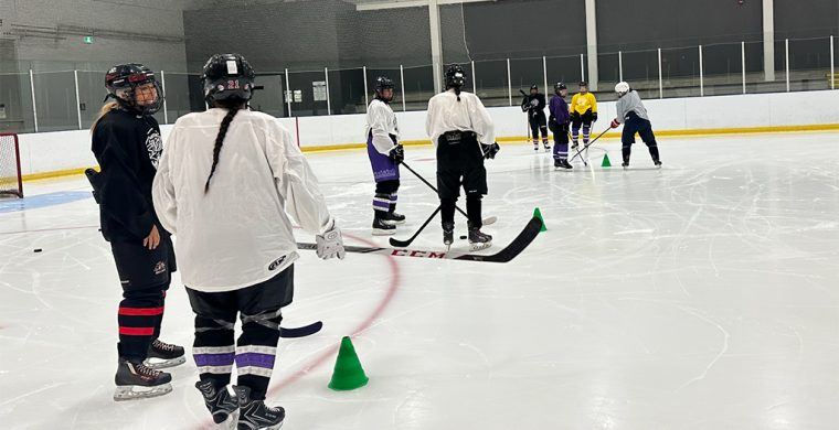 The Six Nations Stars held their first on-ice session for the upcoming season in late August. (Photo courtesy Six Nations Stars.)