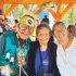 Many First Nations come together at every Pow Wow to celebrate culture and heritage. At the Matachewan FN Annual Pow Wow which ran August 29 and 30 are from L-R: Traditional Dancer George Rose, Attawapiskat FN; Elder Vina Hendrix-Landry, Matachewan FN and Betty Naveau, Mattagami FN. (Photo by Xavier Kataquapit)