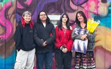 Ripple FX Arts Collective members: Adriana Johnson, Kendall Jacobs, Juliana (Scalzo-Froman and Krystal Froman. (Photo by Barbara Latkowski )