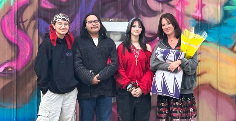Ripple FX Arts Collective members: Adriana Johnson, Kendall Jacobs, Juliana (Scalzo-Froman and Krystal Froman. (Photo by Barbara Latkowski )