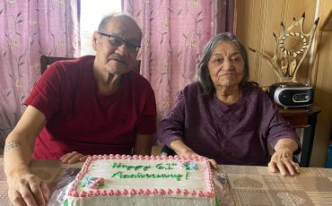 Celebrating their 61st wedding anniversary on May 9, 2025 are past Attawapiskat FN Chief John B Nakogee and Celine Mary (Kataquapit) Nakogee. (Photo provided by Nakogee Family)